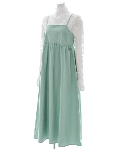 clear（クリア）の「レースインナー付きキャミワンピース（ワンピース・レディース・ブラック/ミント・F）」の8枚目の写真