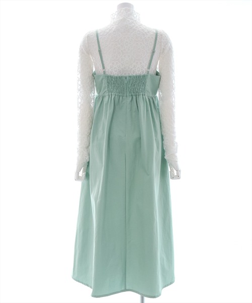 clear（クリア）の「レースインナー付きキャミワンピース（ワンピース・レディース・ブラック/ミント・F）」の4枚目の写真