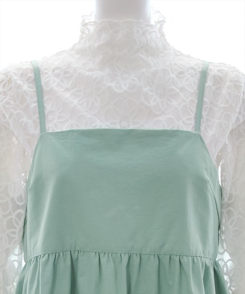clear（クリア）の「レースインナー付きキャミワンピース（ワンピース・レディース・ブラック/ミント・F）」の7枚目の写真
