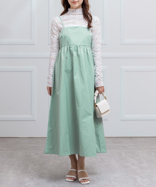 clear（クリア）の「レースインナー付きキャミワンピース（ワンピース・レディース・ブラック/ミント・F）」の19枚目の写真