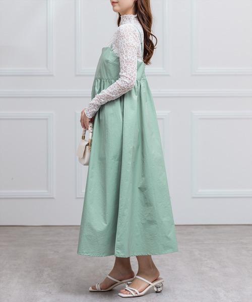 clear（クリア）の「レースインナー付きキャミワンピース（ワンピース・レディース・ブラック/ミント・F）」の21枚目の写真