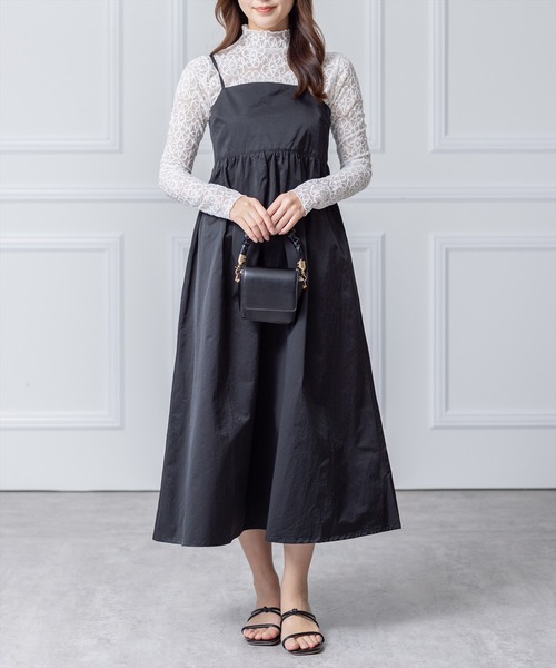 clear（クリア）の「レースインナー付きキャミワンピース（ワンピース・レディース・ブラック/ミント・F）」の16枚目の写真