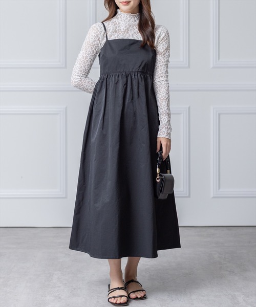 clear（クリア）の「レースインナー付きキャミワンピース（ワンピース・レディース・ブラック/ミント・F）」の15枚目の写真