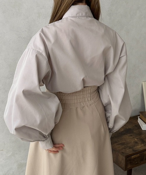 apres jour clair（アプレジュールクレア）の「【apres jour clair】ボウタイ付ブラウス【ZOZOTOWN限定アイテム】（シャツ/ブラウス・レディース・ライトグレー/オフホワイト/オレンジ系その他・X-LARGE/フリー）」の11枚目の写真