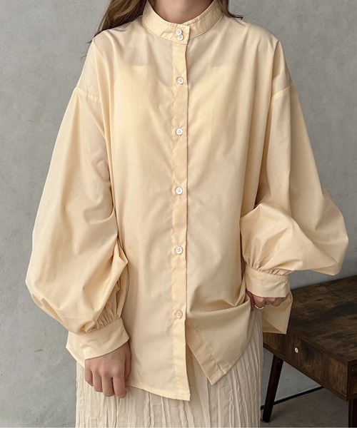 apres jour clair（アプレジュールクレア）の「【apres jour clair】ボウタイ付ブラウス【ZOZOTOWN限定アイテム】（シャツ/ブラウス・レディース・ライトグレー/オフホワイト/オレンジ系その他・X-LARGE/フリー）」の17枚目の写真