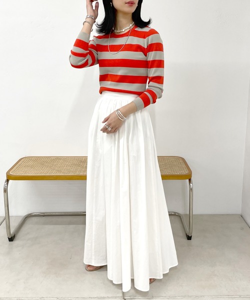 SHENERY（シーナリー）の「2WAYショートニット（ニット/セーター・レディース・オレンジ/ネイビー/ピンク/アイボリー・FREE）」の11枚目の写真