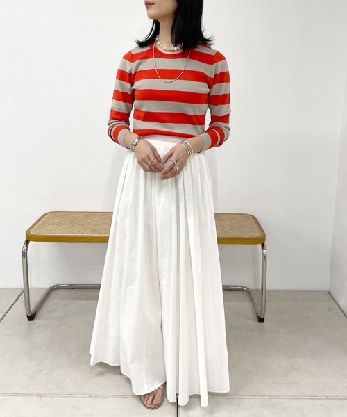 SHENERY（シーナリー）の「2WAYショートニット（ニット/セーター・レディース・オレンジ/ネイビー/ピンク/アイボリー・FREE）」の14枚目の写真