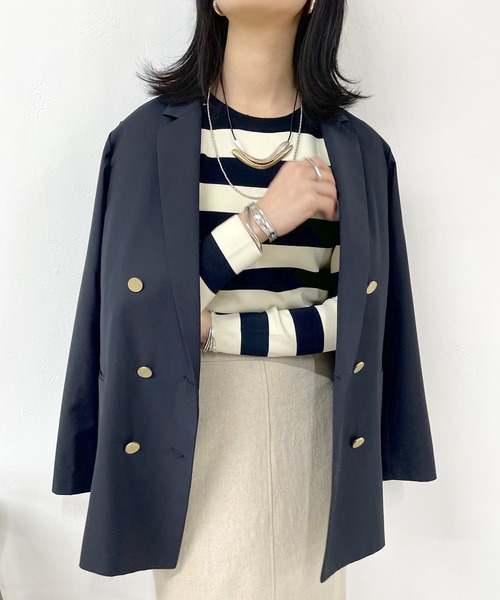 SHENERY（シーナリー）の「2WAYショートニット（ニット/セーター・レディース・オレンジ/ネイビー/ピンク/アイボリー・FREE）」の17枚目の写真