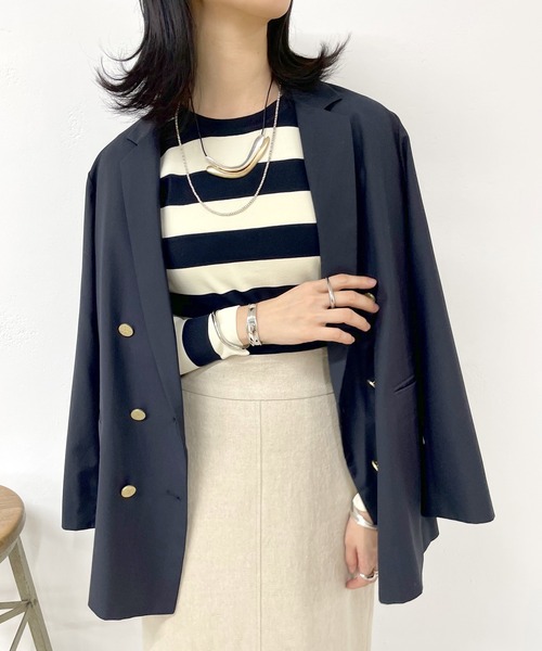 SHENERY（シーナリー）の「2WAYショートニット（ニット/セーター・レディース・オレンジ/ネイビー/ピンク/アイボリー・FREE）」の19枚目の写真