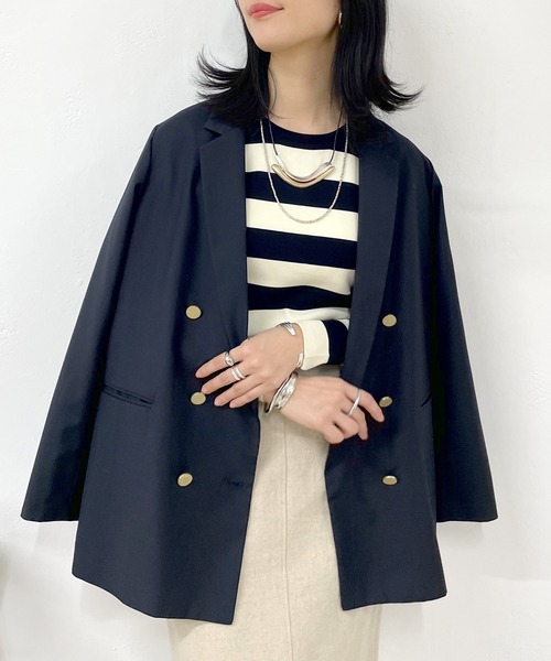 SHENERY（シーナリー）の「2WAYショートニット（ニット/セーター・レディース・オレンジ/ネイビー/ピンク/アイボリー・FREE）」の20枚目の写真