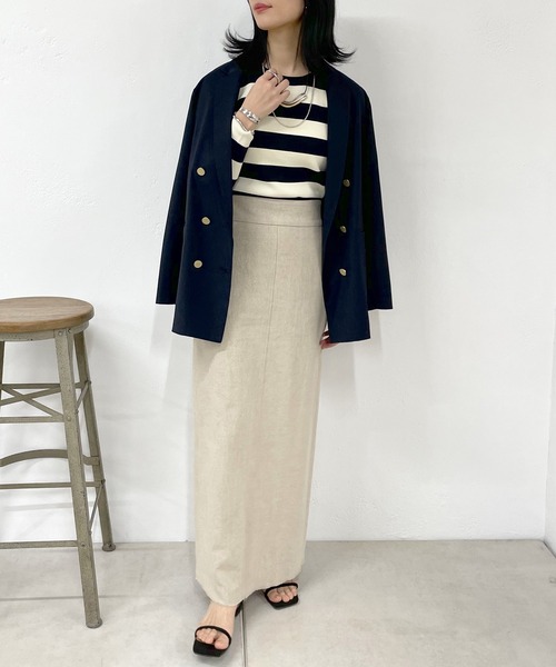 SHENERY（シーナリー）の「2WAYショートニット（ニット/セーター・レディース・オレンジ/ネイビー/ピンク/アイボリー・FREE）」の22枚目の写真