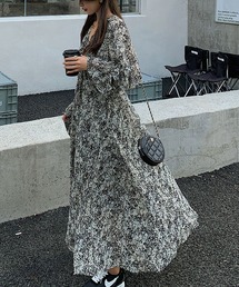 Primazel | 総柄ロングシフォンワンピース(ワンピース)