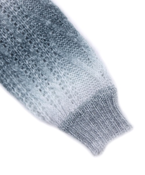 Figments（フィグメンツ）の「タイダイドロップショルダーカーディガン（カーディガン/ボレロ・レディース・ブラック/パープル・FREE）」の4枚目の写真