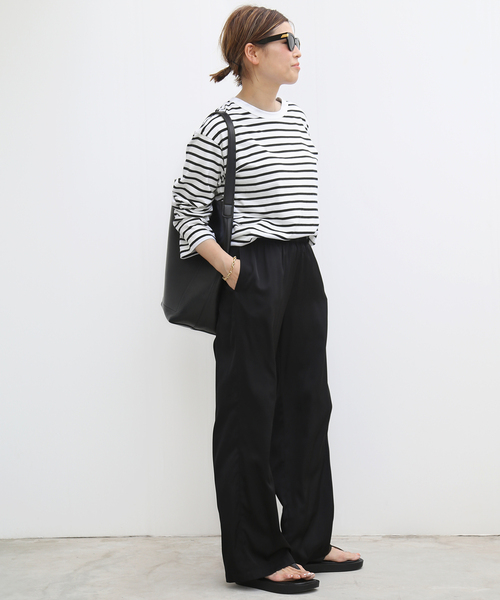 Deuxieme Classe（ドゥーズィエムクラス）の「*Couth ボーダー Tシャツ（Tシャツ/カットソー・レディース・ブラック・FREE）」の5枚目の写真