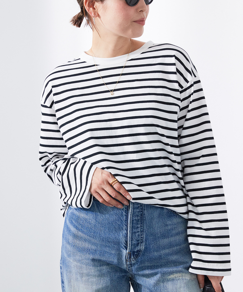 Deuxieme Classe（ドゥーズィエムクラス）の「*Couth ボーダー Tシャツ（Tシャツ/カットソー・レディース・ブラック・FREE）」の18枚目の写真