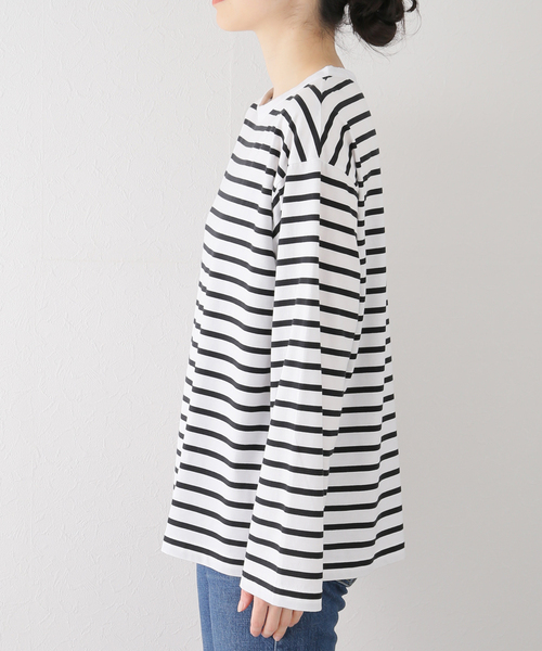 Deuxieme Classe（ドゥーズィエムクラス）の「*Couth ボーダー Tシャツ（Tシャツ/カットソー・レディース・ブラック・FREE）」の22枚目の写真