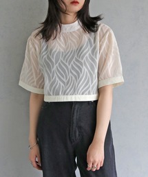 cheriella | 【cheriella】WEB限定リーフシアーショートトップス(シャツ/ブラウス)