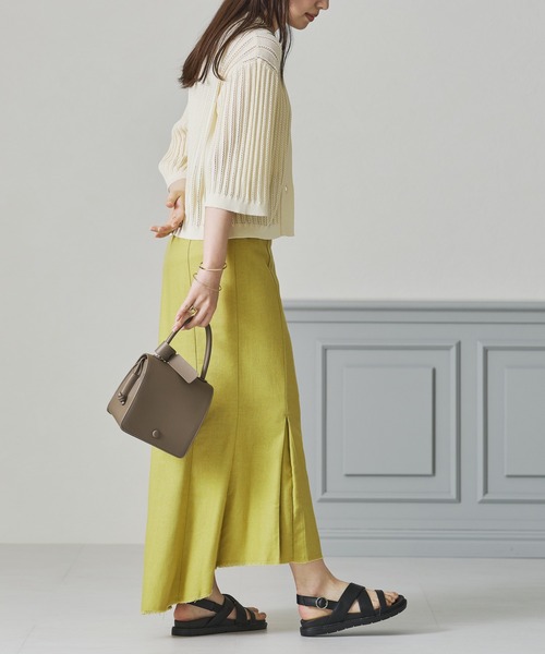 acro（アクロ）の「襟付き透かし編みニットカーディガン/AC3508（シャツ/ブラウス・レディース・ブルー/ホワイト/ブラック・フリー）」の17枚目の写真