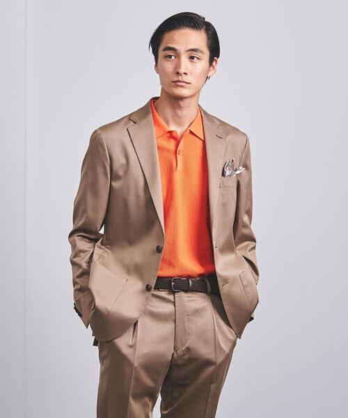 UNITED ARROWS（ユナイテッドアローズ）の「カノコ ポロシャツ COZY -ウォッシャブル-（ニット/セーター・メンズ・ダークブラウン/オレンジ/ネイビー・S/M/L/XL）」の9枚目の写真