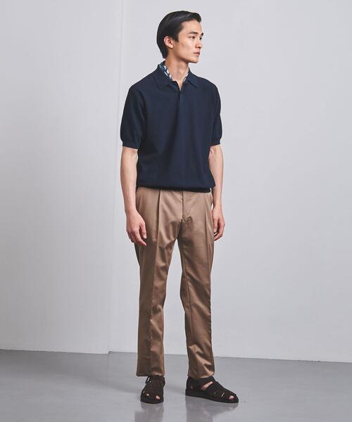 UNITED ARROWS（ユナイテッドアローズ）の「カノコ ポロシャツ COZY -ウォッシャブル-（ニット/セーター・メンズ・ダークブラウン/オレンジ/ネイビー・S/M/L/XL）」の16枚目の写真