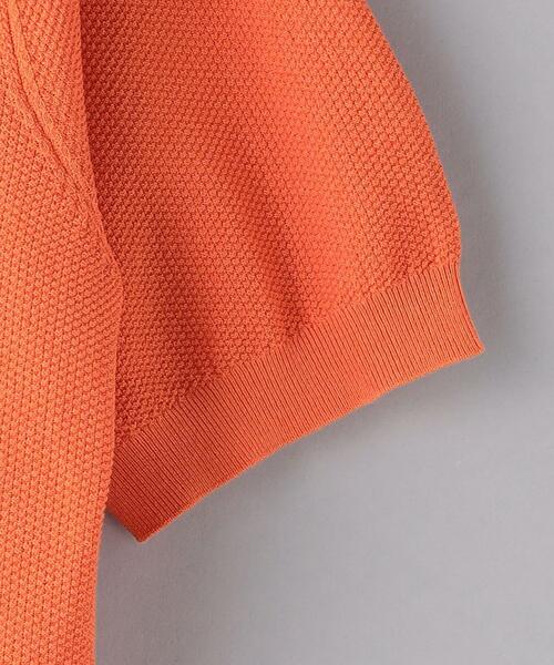 UNITED ARROWS（ユナイテッドアローズ）の「カノコ ポロシャツ COZY -ウォッシャブル-（ニット/セーター・メンズ・ダークブラウン/オレンジ/ネイビー・S/M/L/XL）」の20枚目の写真