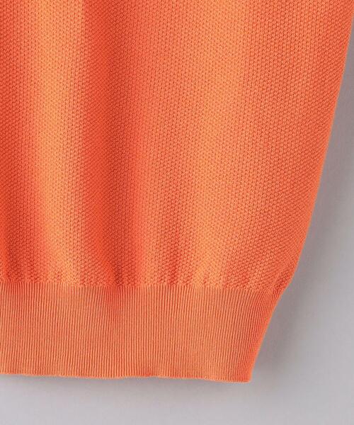 UNITED ARROWS（ユナイテッドアローズ）の「カノコ ポロシャツ COZY -ウォッシャブル-（ニット/セーター・メンズ・ダークブラウン/オレンジ/ネイビー・S/M/L/XL）」の21枚目の写真