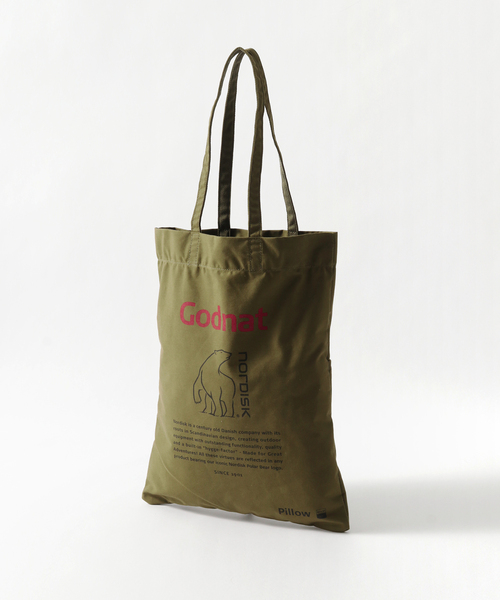 NORDISK(ノルディスク)の「【NORDISK / ノルディスク】TECHNICAL COTTON PILLOW TOTE BAG(トートバッグ・メンズ・カーキ/アイボリー・FREE)」の2枚目の写真