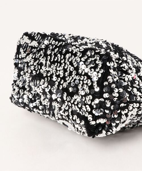 Port（ポート）の「【 Jelly moo / ジェリームー 】 スパンコール スネークチェーン ショルダー バッグ / 巾着 / イブニングバッグ（ハンドバッグ・レディース・ブラック/シルバー/ゴールド・FREE）」の13枚目の写真