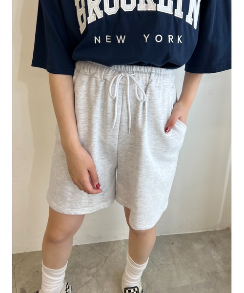 WC(ダブル シー)の「スウェットショートパンツ(スウェットパンツ・レディース・ブラック/グレー・FREE)」の5枚目の写真