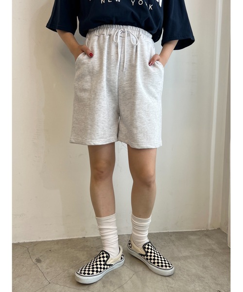 WC(ダブル シー)の「スウェットショートパンツ(スウェットパンツ・レディース・ブラック/グレー・FREE)」の11枚目の写真