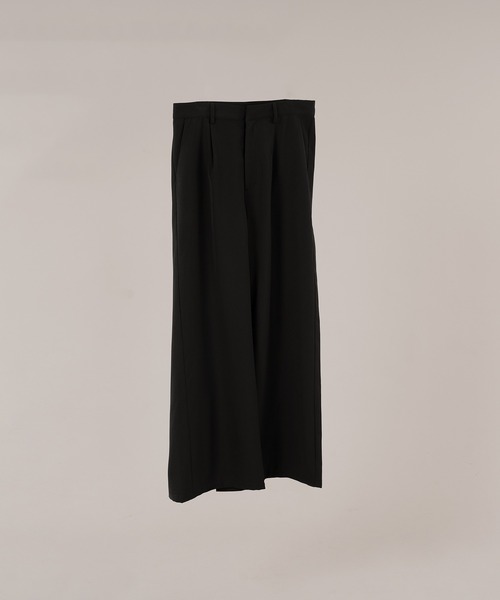 BACK ZIP WIDE PANTS/バックジップワイドパンツ（スラックス