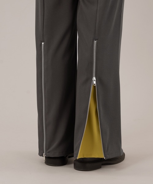 ☆25SS☆シアーバックバンディングワイドパンツ/RECTO☆ BACK ZIP WIDE PANTS/バックジップワイドパンツ（スラックス