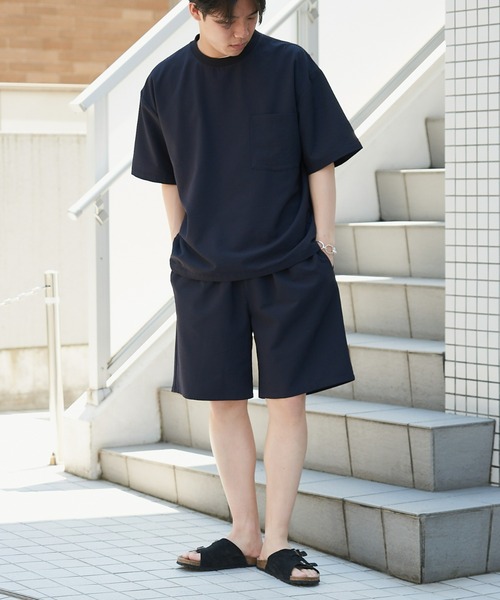 CIAOPANIC TYPY（チャオパニックティピー）の「ストレッチシアサッカークルーネックTee（スポーツグッズ・メンズ・ブルー/ブラウン/ダークネイビー・M/L）」の6枚目の写真