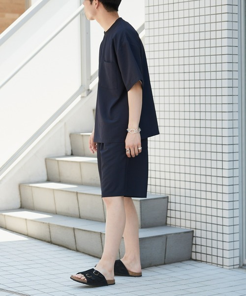 CIAOPANIC TYPY（チャオパニックティピー）の「ストレッチシアサッカークルーネックTee（スポーツグッズ・メンズ・ブルー/ブラウン/ダークネイビー・M/L）」の13枚目の写真