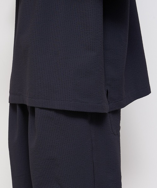 CIAOPANIC TYPY（チャオパニックティピー）の「ストレッチシアサッカークルーネックTee（スポーツグッズ・メンズ・ブルー/ブラウン/ダークネイビー・M/L）」の14枚目の写真