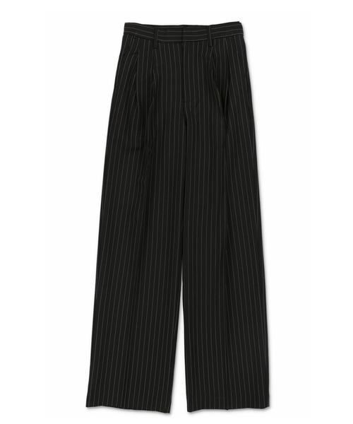 SPINNS（スピンズ）の「2タックストライプデザイン ストレートパンツ（スラックス・レディース・チャコール/ブラック・S/M）」の8枚目の写真