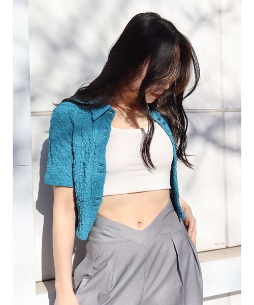 EVRIS（エヴリス）の「ウエストオープンタックパンツ（その他パンツ・レディース・グレー/ブラック・MEDIUM/SMALL）」の11枚目の写真