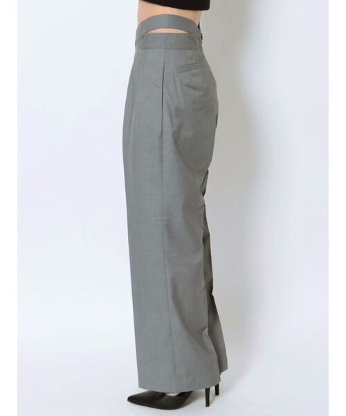 EVRIS（エヴリス）の「ウエストオープンタックパンツ（その他パンツ・レディース・グレー/ブラック・MEDIUM/SMALL）」の22枚目の写真