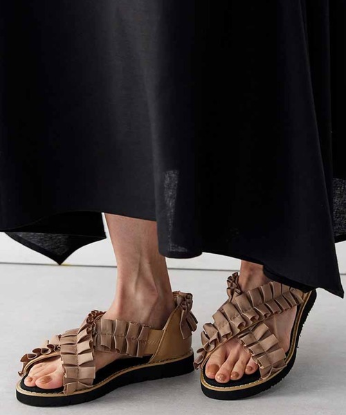 靴 herlipto dot tule sandals Dot Tule Sandals（サンダル）｜Her lip to（ハーリップトゥー）