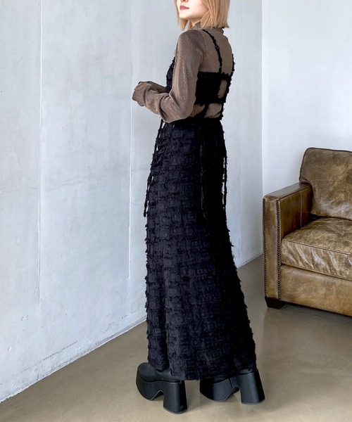 PAGEBOY（ページボーイ）の「ハイウエストビスチェSET（ワンピース・レディース・ブラック/アイボリー・FREE）」の12枚目の写真