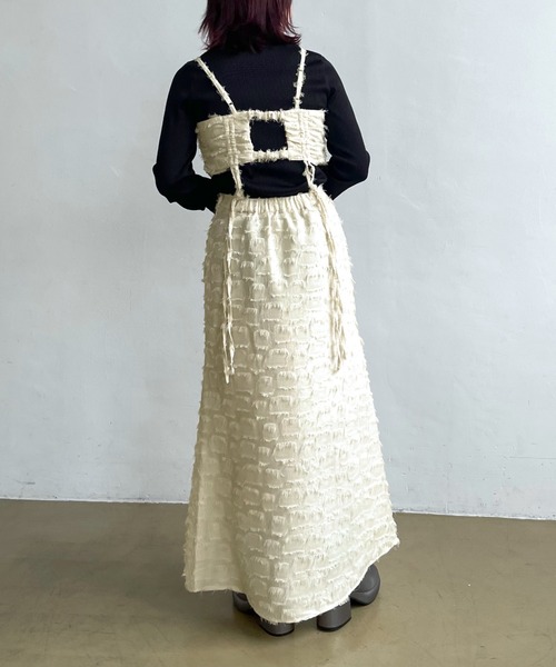 PAGEBOY（ページボーイ）の「ハイウエストビスチェSET（ワンピース・レディース・ブラック/アイボリー・FREE）」の6枚目の写真