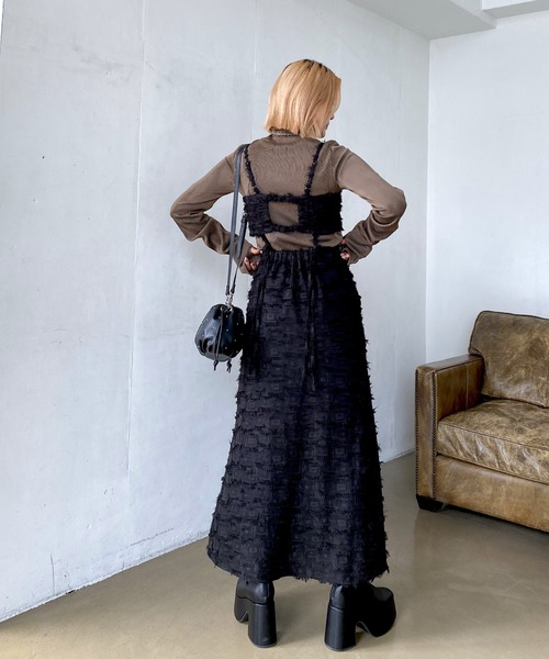 PAGEBOY（ページボーイ）の「ハイウエストビスチェSET（ワンピース・レディース・ブラック/アイボリー・FREE）」の14枚目の写真