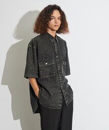 tk.TAKEO KIKUCHI | ケミカルデニムBIGシャツ(シャツ/ブラウス)