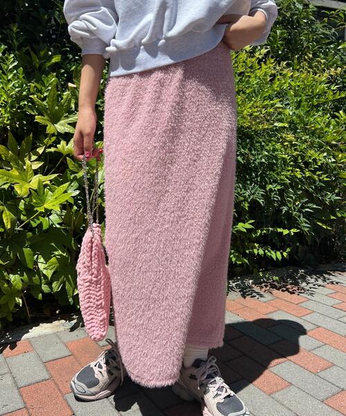 PHILLY（フィリー）の「【PHILLY】キラキラシャギーロングスカート（スカート・レディース・ピンク/ブラック・FREE）」の16枚目の写真