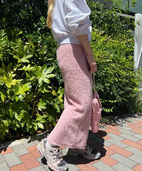 PHILLY（フィリー）の「【PHILLY】キラキラシャギーロングスカート（スカート・レディース・ピンク/ブラック・FREE）」の18枚目の写真