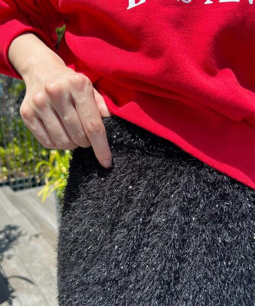 PHILLY（フィリー）の「【PHILLY】キラキラシャギーロングスカート（スカート・レディース・ピンク/ブラック・FREE）」の9枚目の写真