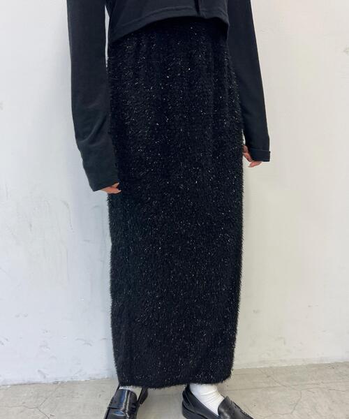PHILLY（フィリー）の「【PHILLY】キラキラシャギーロングスカート（スカート・レディース・ピンク/ブラック・FREE）」の12枚目の写真