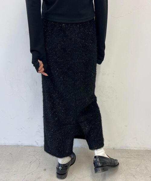 PHILLY（フィリー）の「【PHILLY】キラキラシャギーロングスカート（スカート・レディース・ピンク/ブラック・FREE）」の14枚目の写真