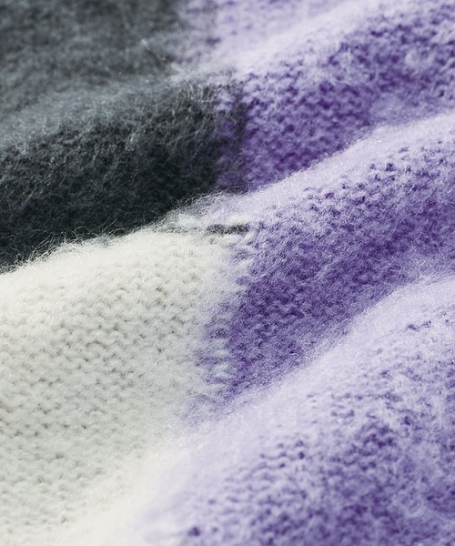 セール】カラーブロッキングニットプルオーバー（ニット/セーター