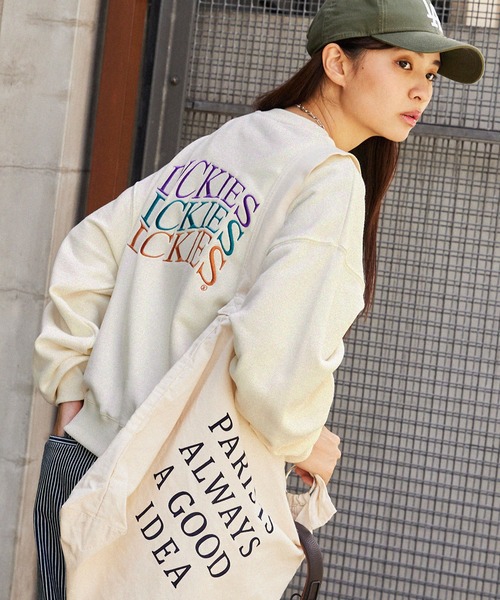 Dickies/ディッキーズ 裏毛パッチロゴ刺繍クルーネックスウェットプル